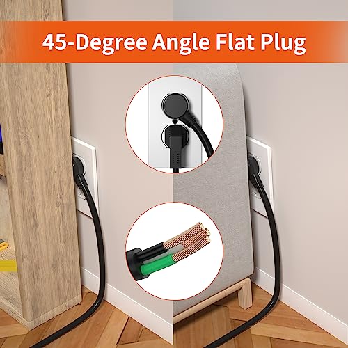 8 Outlet Long Power Strip, 2100J Surge Protector Heavy Duty 6FT - Image 7