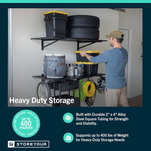 StoreYourBoard Garage Wall Shelf, 2x4 ft - Image 4