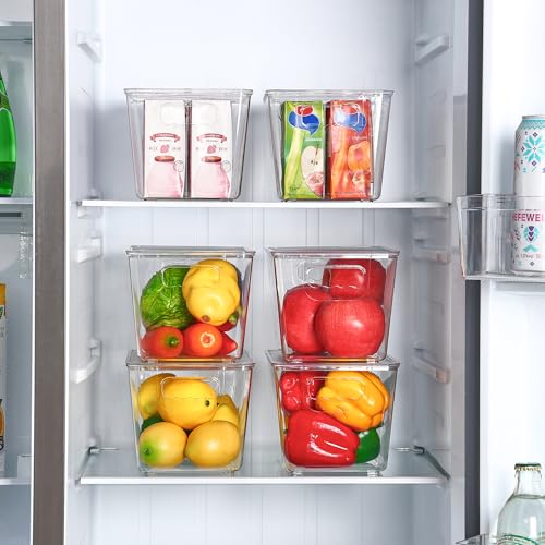 Vtopmart 6 Pack Clear Stackable Storage Bins with Lids - Image 7