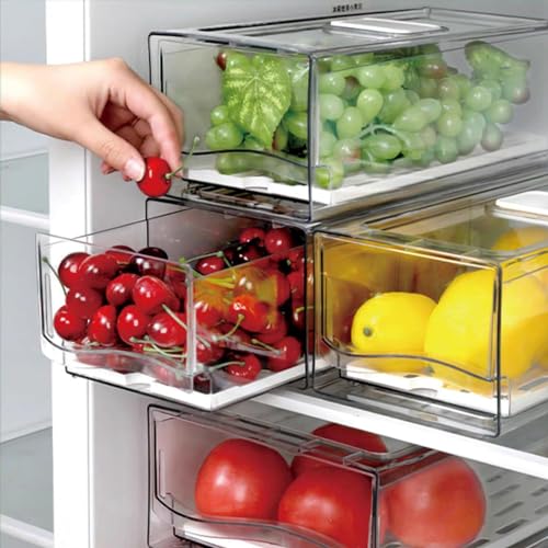 Fruit Storage Containers for Fridge with Strainer, BPA-Free - Image 2