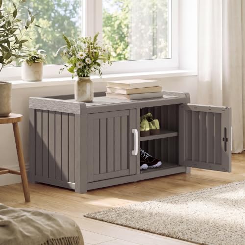 Outdoor Shoe Storage Cabinet, Waterproof UV-Resistant - Image 3