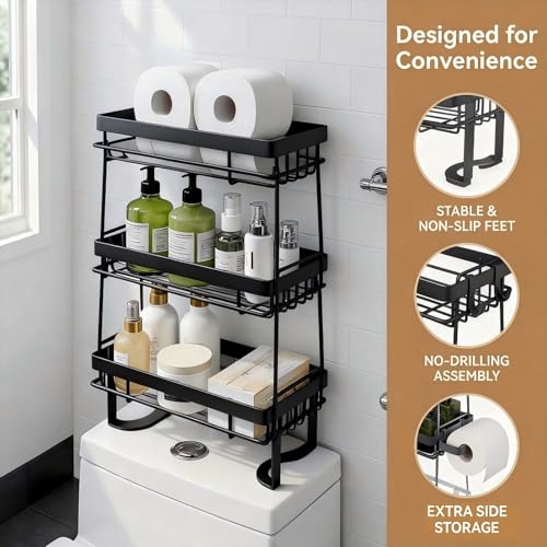 Over The Toilet Storage Rack - Bathroom Organizer Shelf - Image 5