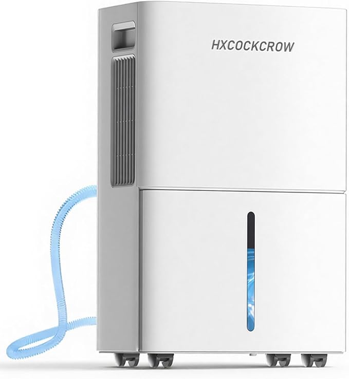 Dehumidifier for Basement Home 1200 Sq. ft, 17 Pints Dehumidifiers with Drain Hose for Bedroom Bathroom Large Room RV, 3 Working Modes, Intelligent Humidity Control, 24H Timer, Auto Defrost