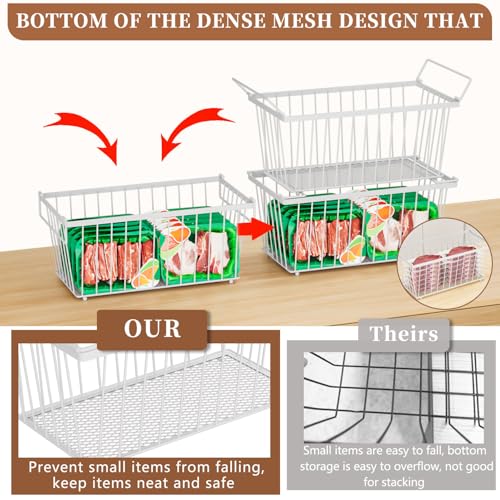 Enhanced Leak-Proof Bottom, Small Freezer Organizer Bins - Image 4