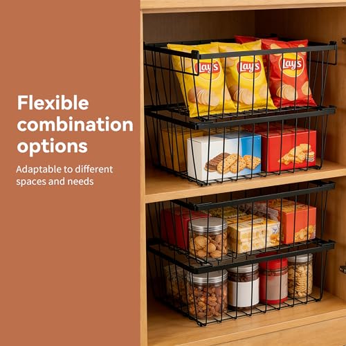 4 Pack Freezer Organizer Bins with Foldable Handle | Home Organization - Image 4