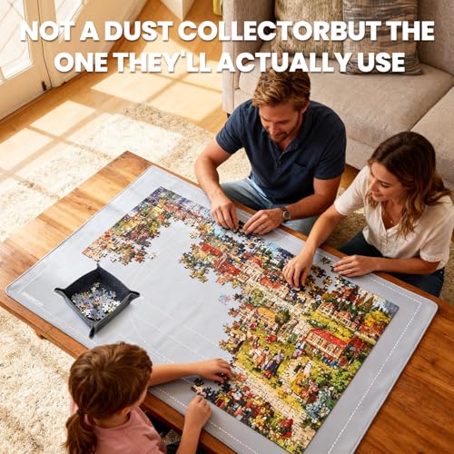 500 Pcs Jigsaw Puzzle Mat Roll Up Smooth Top Saver Pad - Image 8