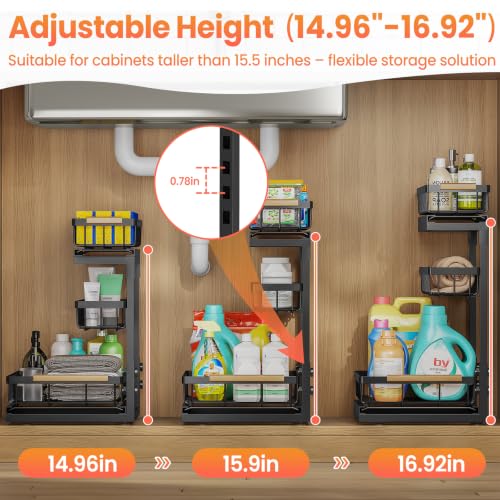 Under Sink Organizer and Storage for Bathroom and Ki | Pull Out Organi - Image 7