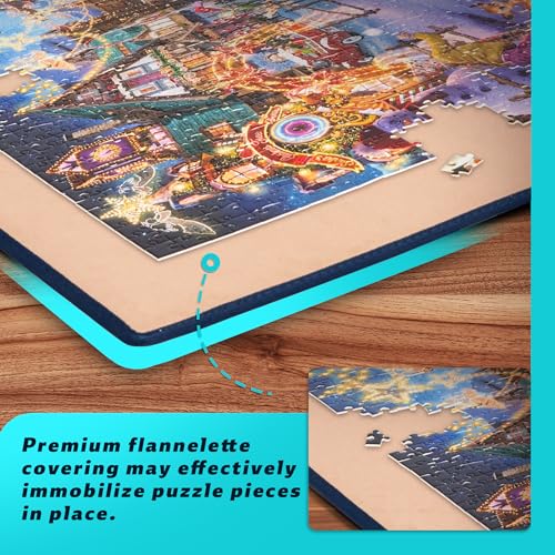 Tektalk Foldable Jigsaw Puzzle Board with 6 Color Sorting - Image 7