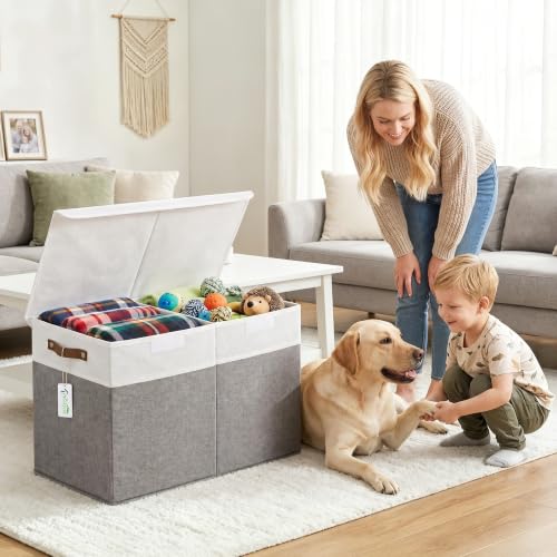 Bagnizer Large Toy Storage Box with Lids, Collapsible Sturdy Baby - Image 7