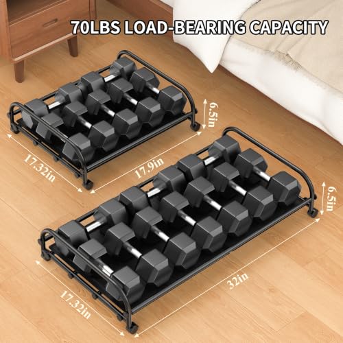 Expandable Under Bed Storage Container with wheels,Metal - Image 4