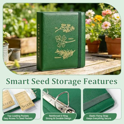 Seed Storage Binder Organizer for 200 Seed Packets 50 Sheets - Image 5