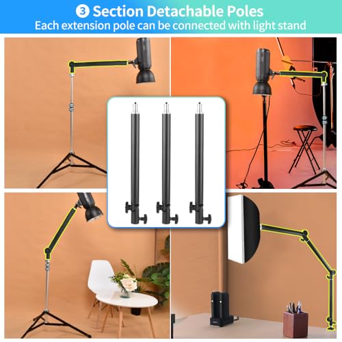 Heavy Duty Overhead Camera Desk Mount Stand 14.5"-41" with 1/4" - Image 4
