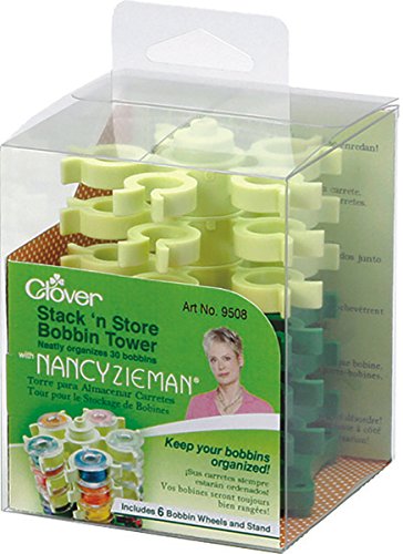 Clover Stack 'n Store Bobbin Tower with Nancy Zieman-3-1/2 X3-3/4 - Image 2