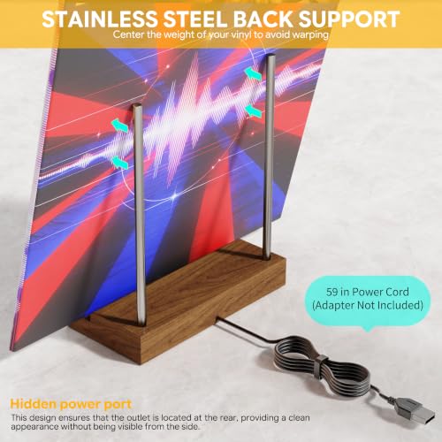 Now Playing Vinyl Record Stand, Light Up Vinyl Record - Image 5