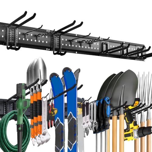 Garage Wall Organizer, 49.5-Inch Tool Rack, 510 lb Capacity - Image 2