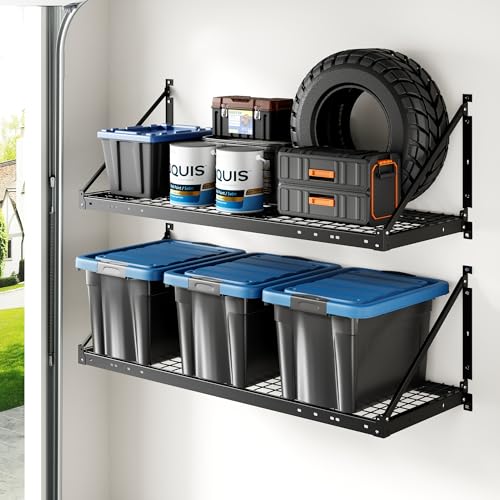 FLEXIMOUNTS 2-Pack 2x4 ft Wall Shelving Garage Storage Rack - Image 2
