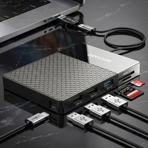 1TB External Hard Drive, USB C & USB 3.0 Multiport Hub+ SD/TF - Image 7