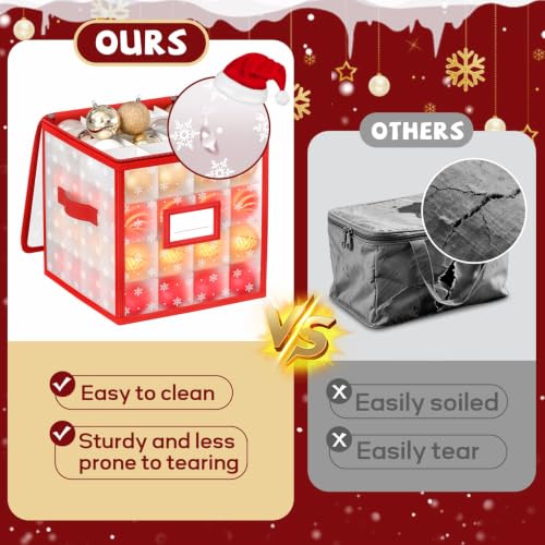 Christmas Ornament Storage Box, 64 Ball Container | Home Organization - Image 6