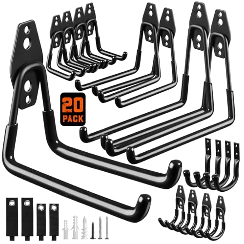 LANDNEOO Garage Hooks, 20-Pack Steel Garage Accessories - Image 2