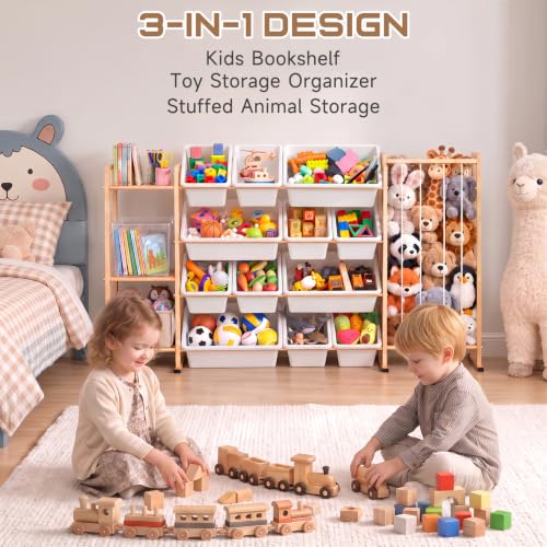 Toy Storage Organizer w Shelves, Bins - Image 6
