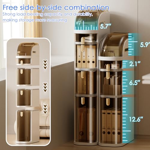 Narrow Bathroom Storage Cabinet 7.1″ Slim Bathroom Floor - Image 4