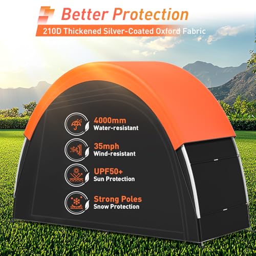Upgraded Bike Tent with Rain Cover, Outdoor Storage Shed - Image 7