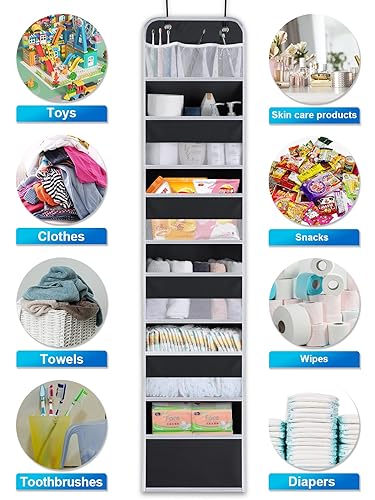 Over the Door Organizer Storage - 5 Tier Hanging Storage shelves - Image 5