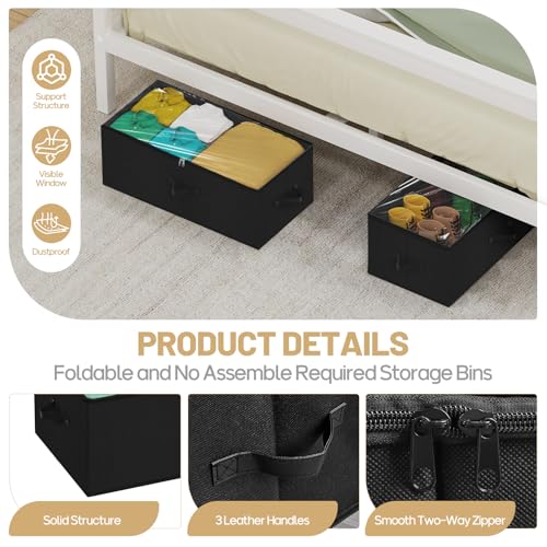 Large Under Bed Storage Containers, 12" Height - Image 5