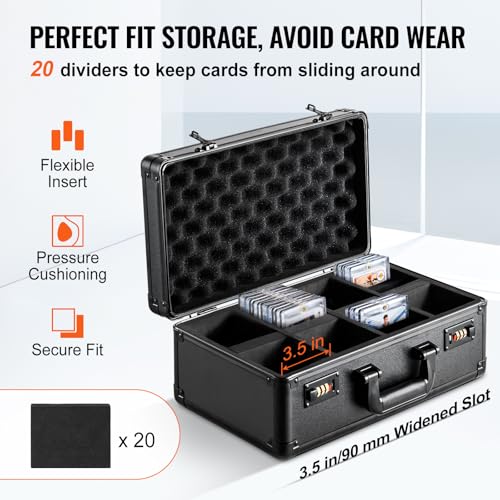 VEVOR 120 PSA Graded Card Storage Box 4 Slots, with Coded - Image 6