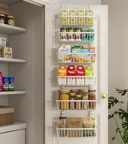 Mefirt 12 Inch Wide Narrow Over The Door Pantry Organizer - Image 2