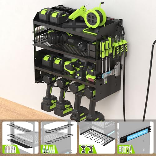 HUPBIPY Modular Power Tool Organizer Wall Mount Drill - Image 4
