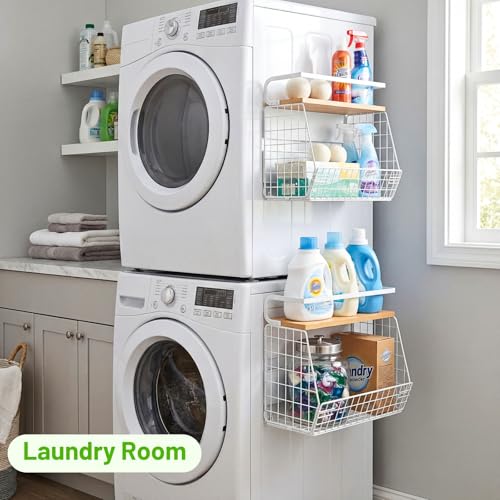 Magnetic Fridge Shelf with Wood Lid, Fruit Potato Onion - Image 3