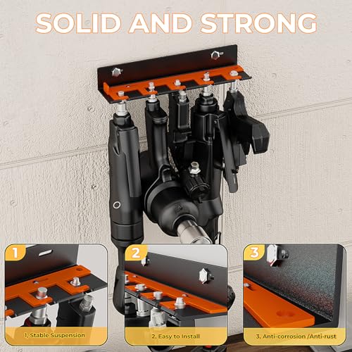 Air Tool Holder, Air Tool Rack for Garage Walls and Tool - Image 6
