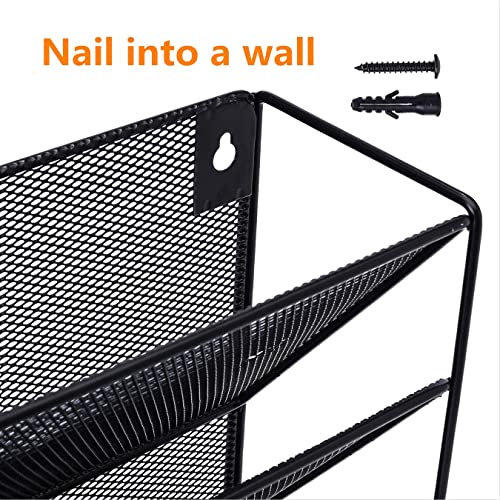 Delifox 7 Compartment Wall Mounted Hanging File Organizer - Image 5