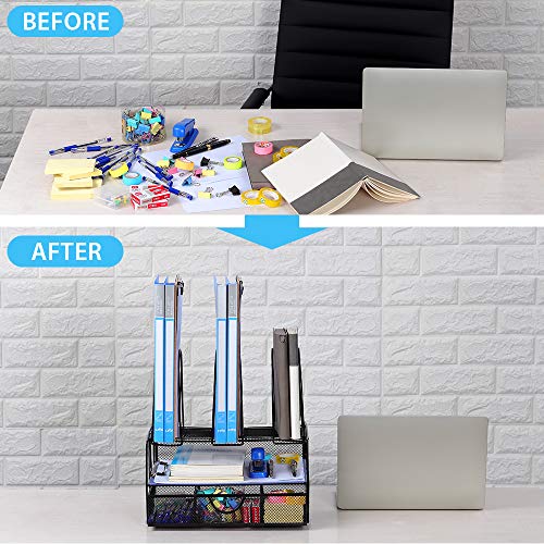 Coralov Desk File Organizer Document Tray with 5 Vertical File - Image 5