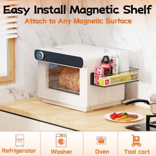 Magnetic Baskets Fridge Organizers, Large Capacity Metal - Image 8