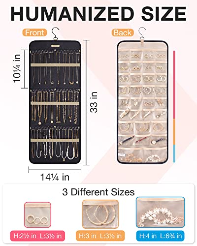 BAGSMART Hanging Jewelry Organizer Necklace/Earring/Ring - Image 6