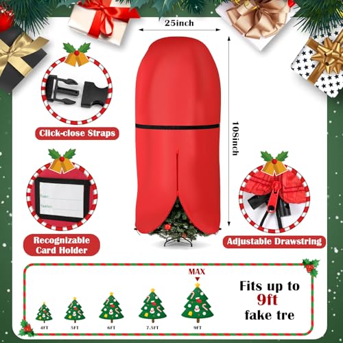 SATINIOR 6 Pcs Christmas Tree Storage Bag Set, Ornament Box - Image 4
