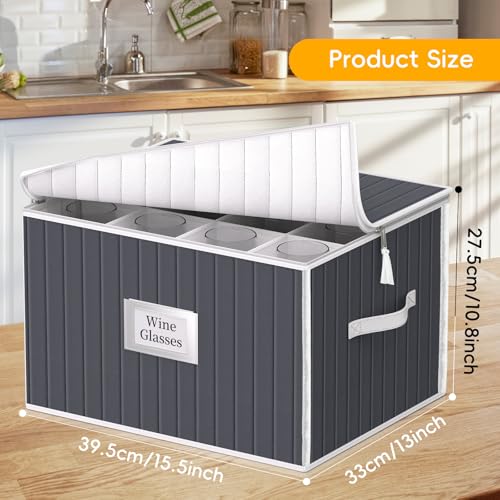 Wine Glass Storage Box, Glassware Storage Containers - Image 3