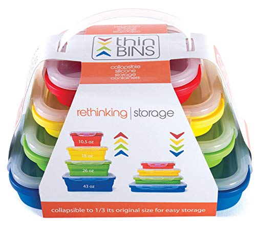 Kitchen Home Thin Bins Collapsible Containers – Set of 4 - Image 3