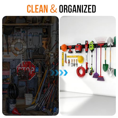 Garage Tool Organizer Wall Mount 99 Inch, Heavy Duty | Garage Storage - Image 5