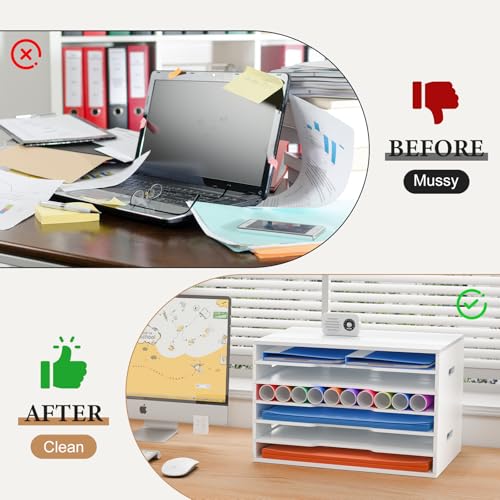 6-Tiers Construction Paper Organizer for 12" x 18" Paper - Image 7