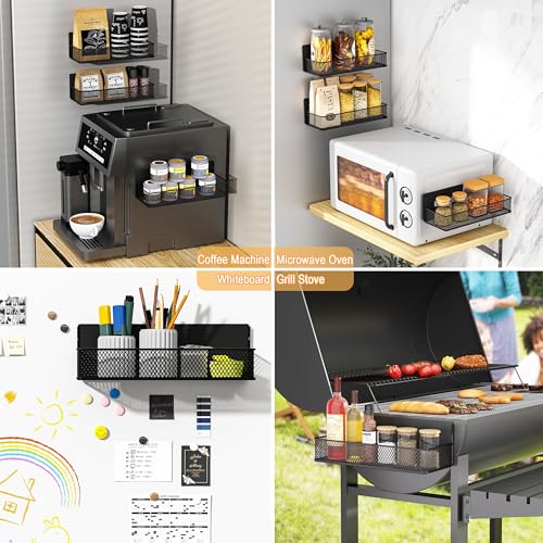 Magnetic Shelf Spice Rack Fridge Basket Whiteboard Washer - Image 7