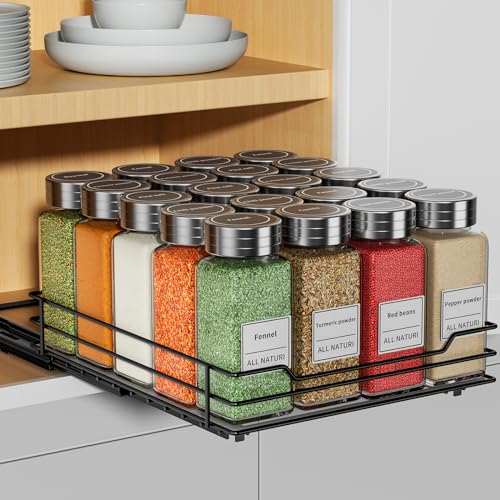 RCHYFEED Pull Out Spice Organization for Cabinet,8.5" Wx10.5 - Image 2