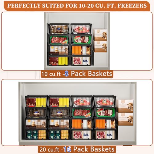 Large Freezer Organizer Bins for 10 to 20 Cu.Ft,Leak-Proof Bottom - Image 6