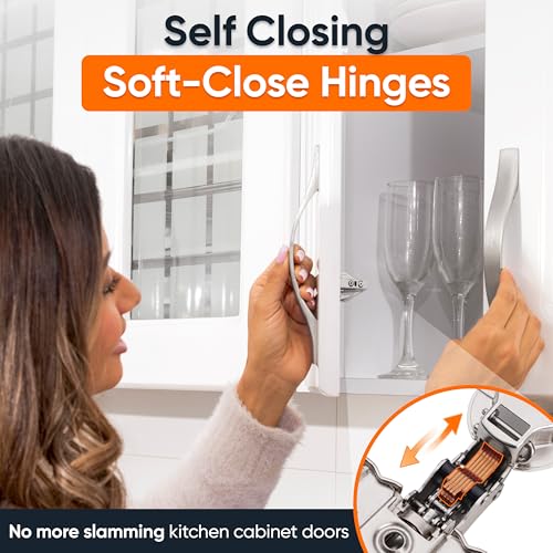 DecoBasics (2 PCS) Full Overlay Soft Close Cabinet Hinges - Image 3