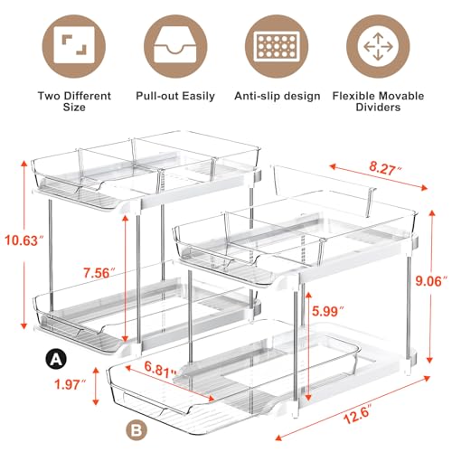 Delamu 2-Tier Multi-Purpose Bathroom Under Sink Orga | Home Organizati - Image 3