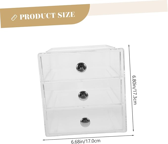 CHILDWEET Organizer for Makeup and Jewelry Storage Multi-purpose Desktop Storage Box Smooth Access for Home Office Use