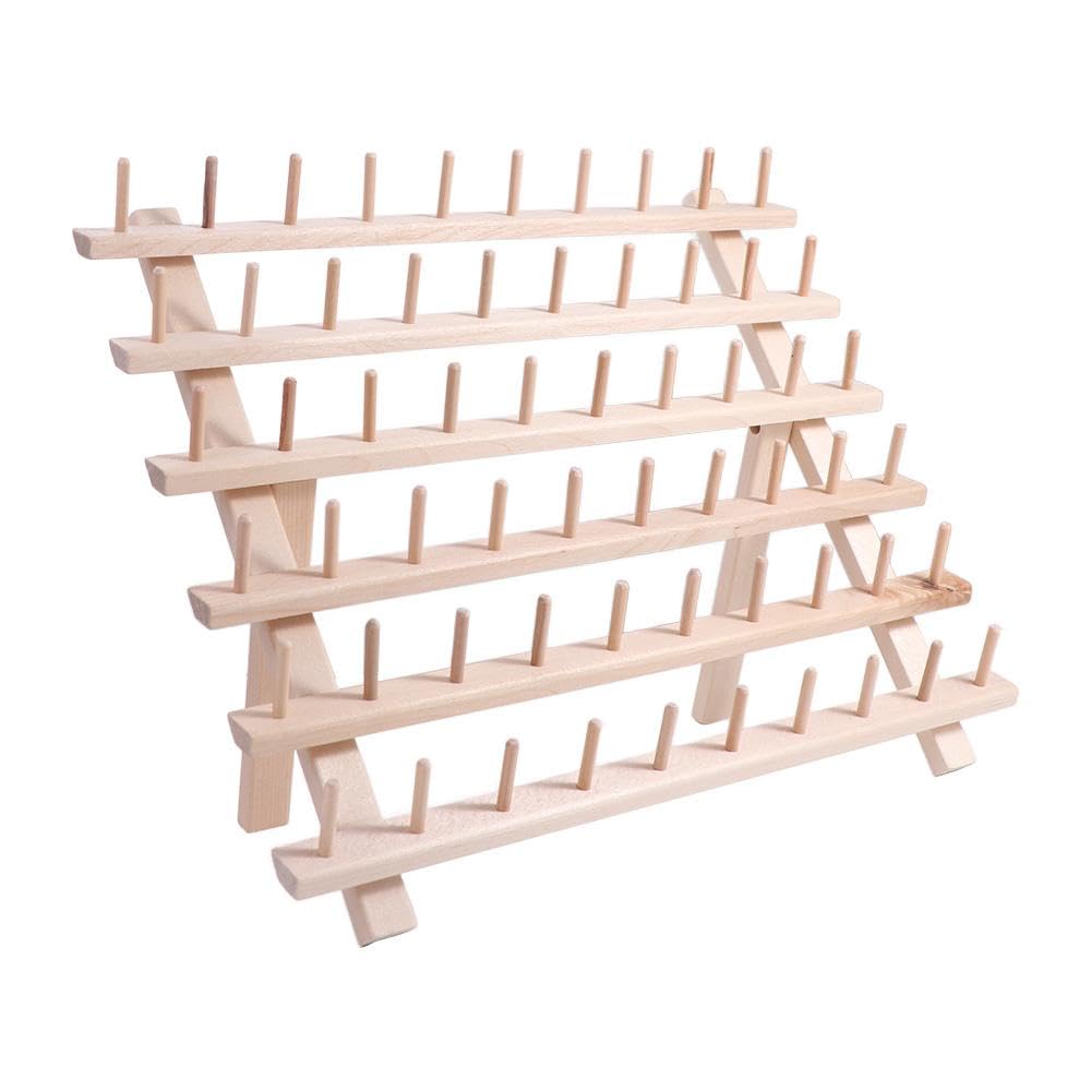 Wooden Thread Holder,Sewing Thread Storage Rack - Image 1