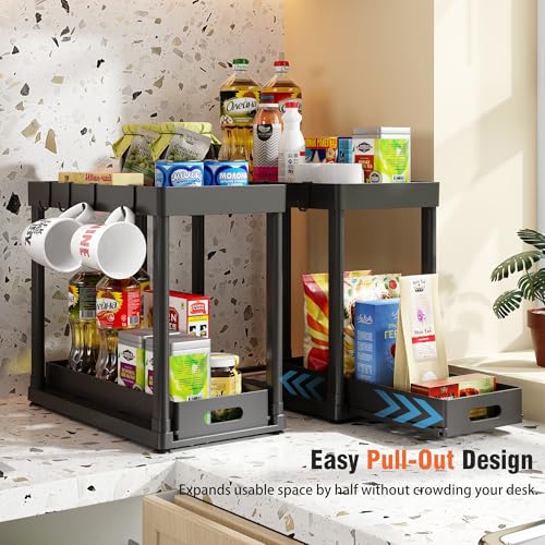 2 Pack Pull-Out Storage Organizers, Under Sink Organizer - Image 5